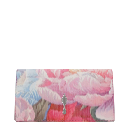 Bettina Clutch Peonies Printed Chiné Fabric Multicolor - Image 3