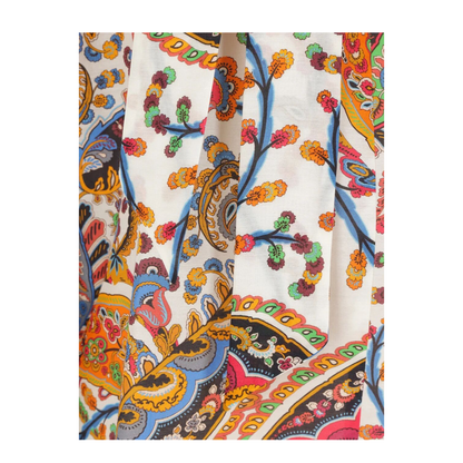 Paisley-Print Tie-Neck Silk Blend Blouse - Image 3