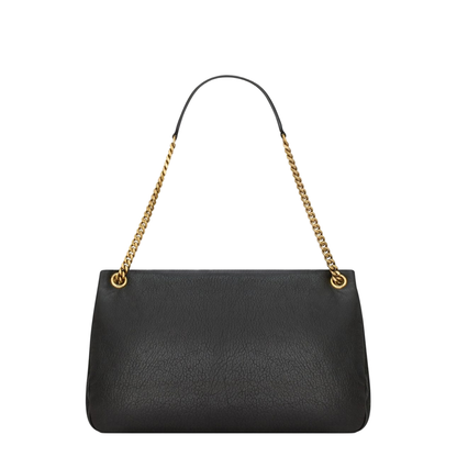 Cassandre Lambskin Pouch on Chain - Black - Image 3