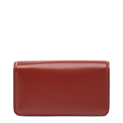 Red Foldover Top Crossbody Bag - Image 3