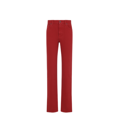 Red Denim Jeans - Image 1