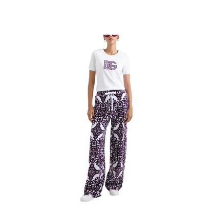 Short-sleeved Cotton T-Shirt in White - Image 4