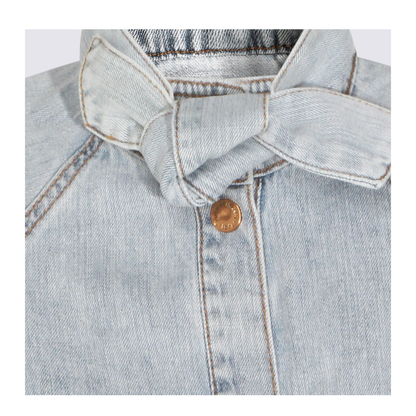Bow-tie denim top - Image 6