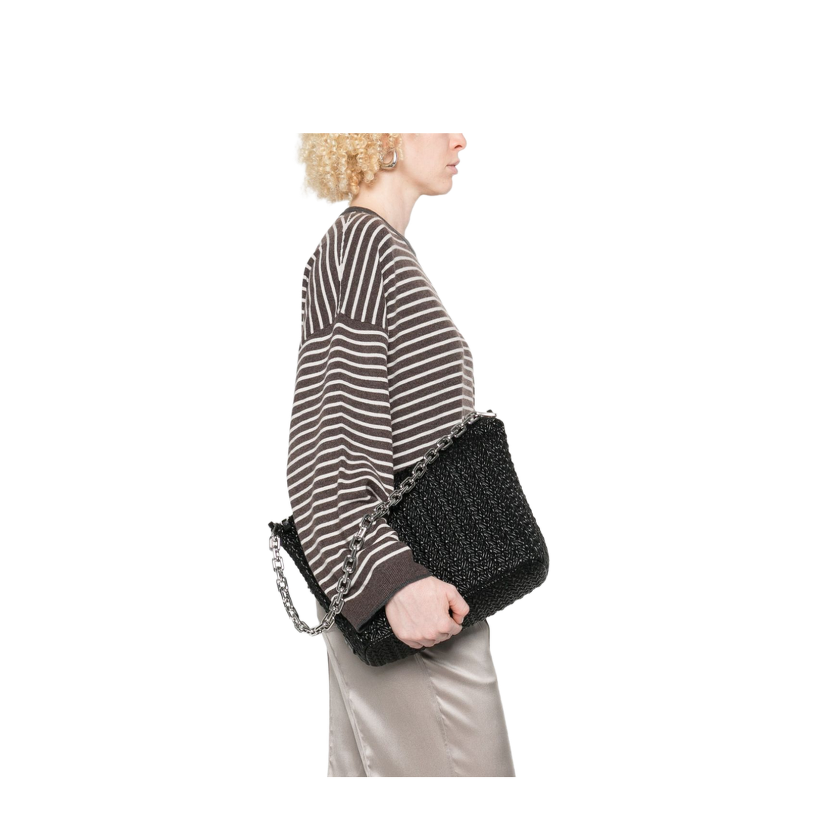 Quilted Medium Hobo Bag - Image 5