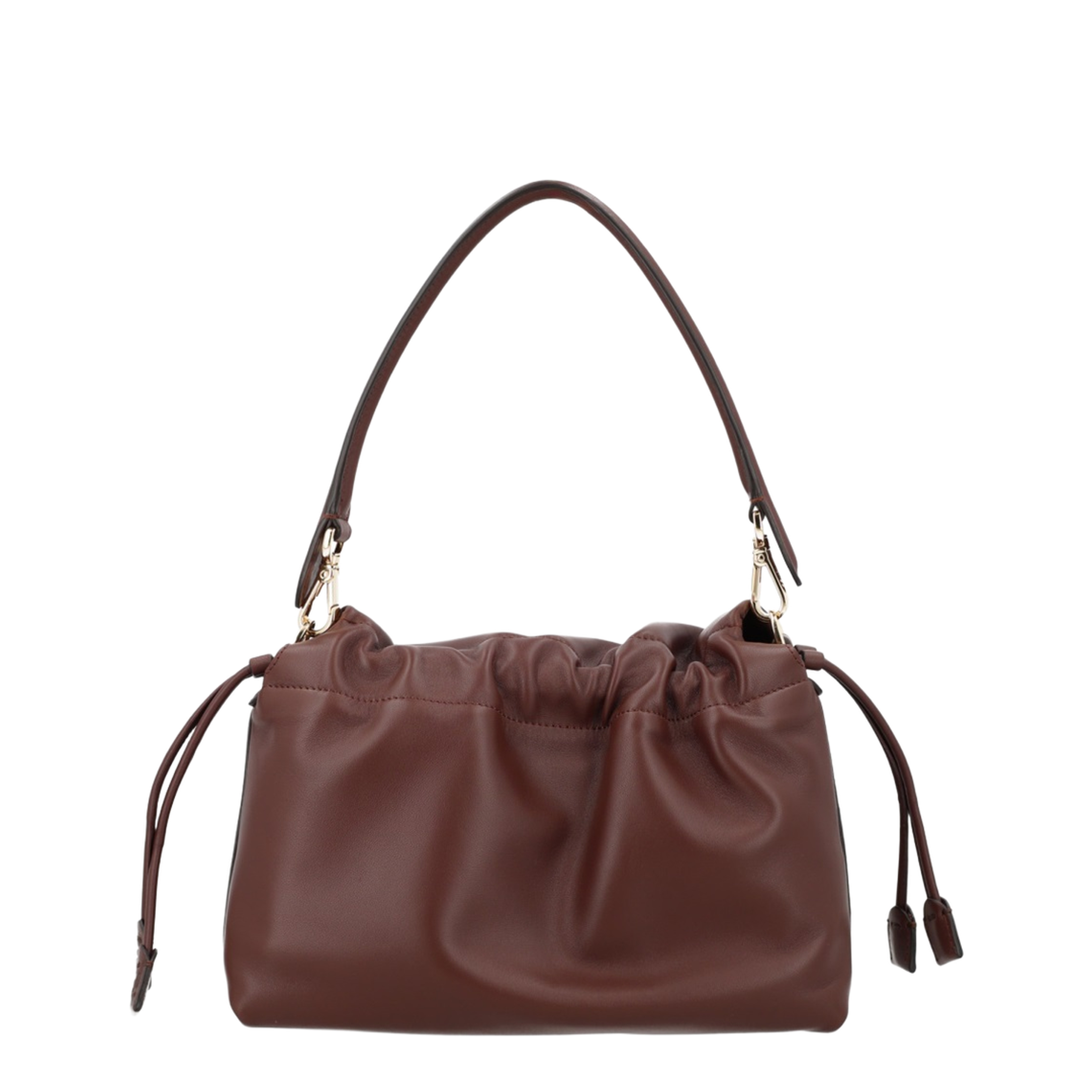 Mamma Baguette Medium Leather Shoulder Bag - Brown - Image 3