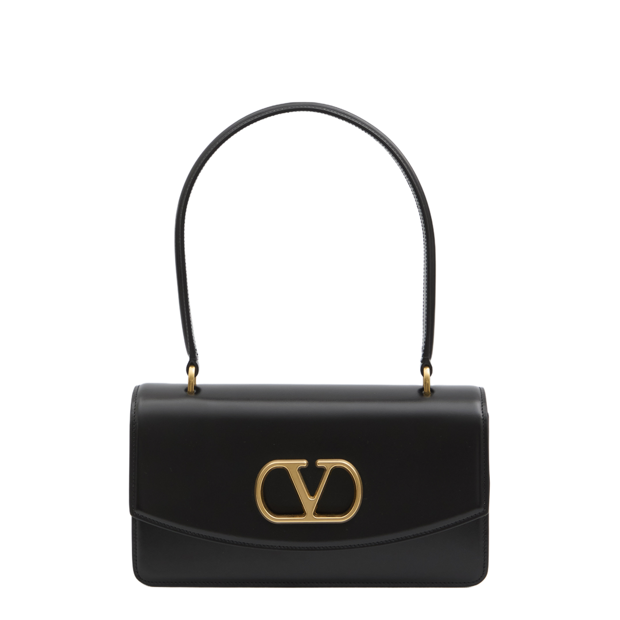Vain Calfskin Shoulder Bag - Nero - Image 1