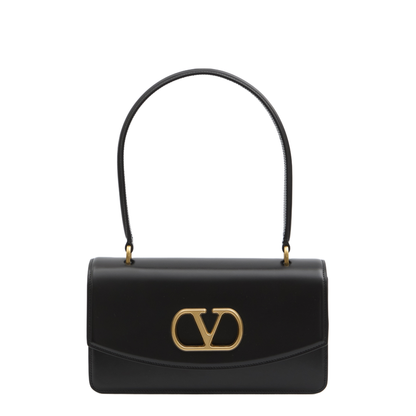 Vain Calfskin Shoulder Bag - Nero - Image 1