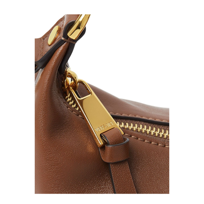Tag One Size Nappa Leather Hobo Bag - Brown - Image 5