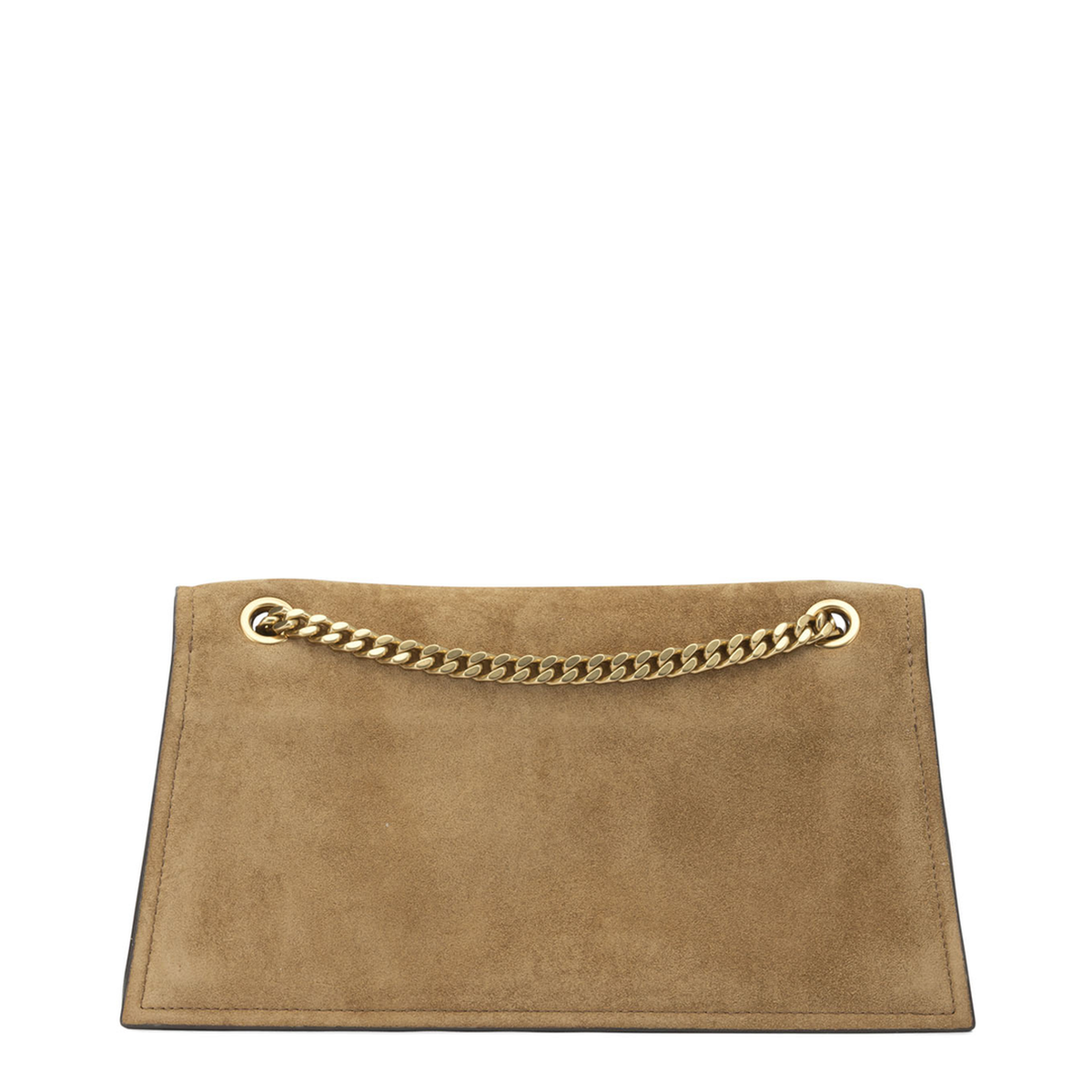 Kira Turnlock Suede Shoulder Bag - Toffee - Image 4