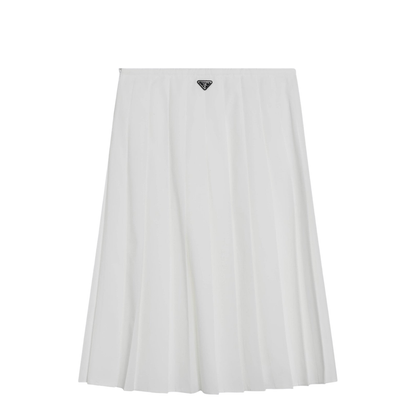 White Tiered Midi Skirt - Image 2