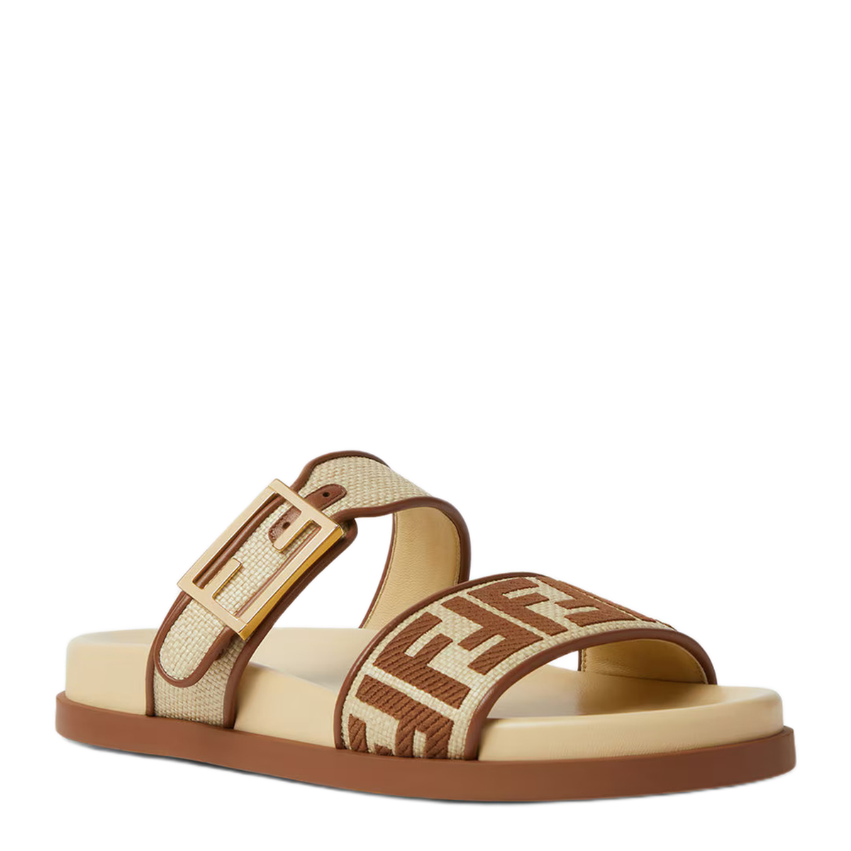 Slide Feel In Rafia Beige - Image 2