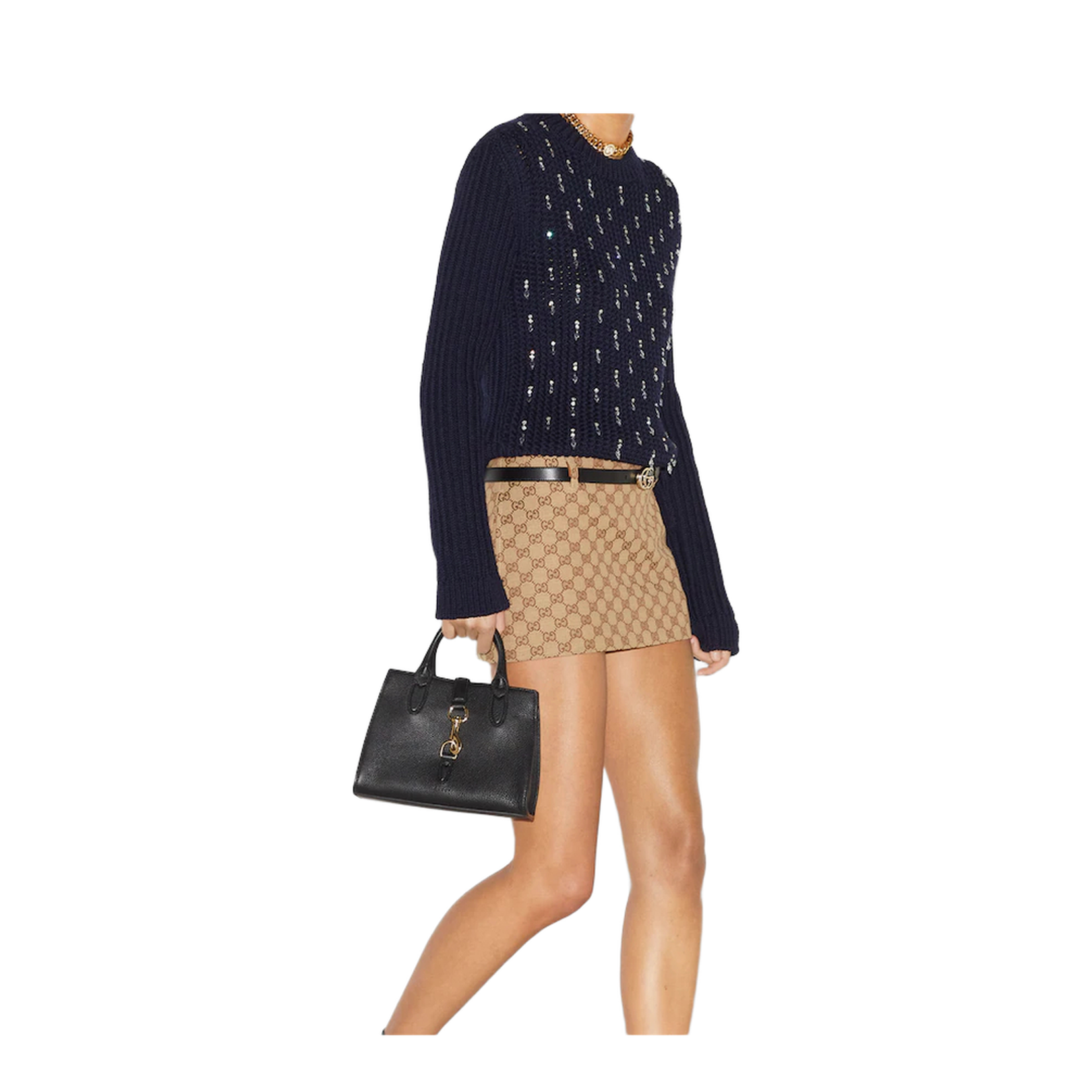 Small tote bag with hook closure - Image 5