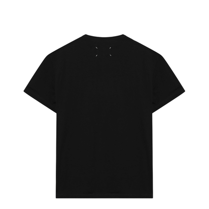 Black T-shirt with Distorted Logo - Image 2