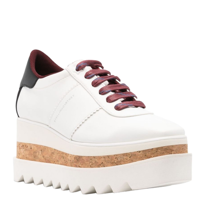 Pure White Sneak-Elyse Platform Trainers - Image 2