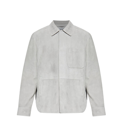 Suede Leather Overshirt - Image 1