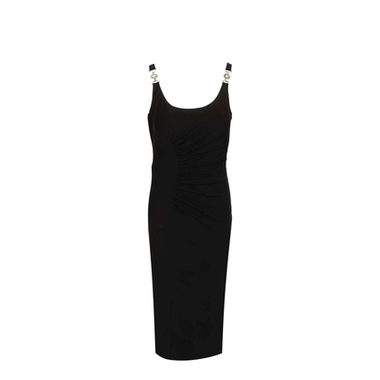 Draped Dress Black - Image 1