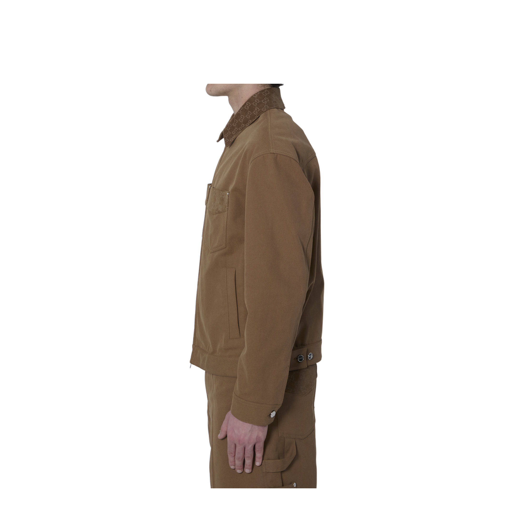 Jacket with Zipper and Collar - Image 3