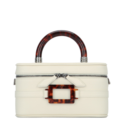 Belle Vivier Mini Calfskin Vanity Bag - Cire’ - Image 1