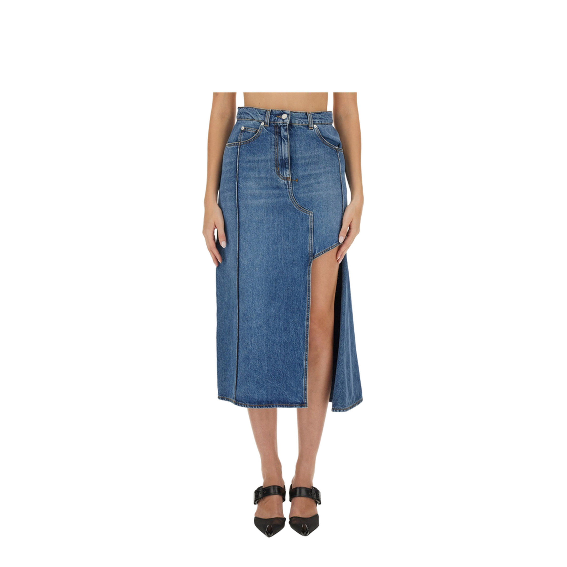 Pencil Skirt with Cut-Out - Image 1