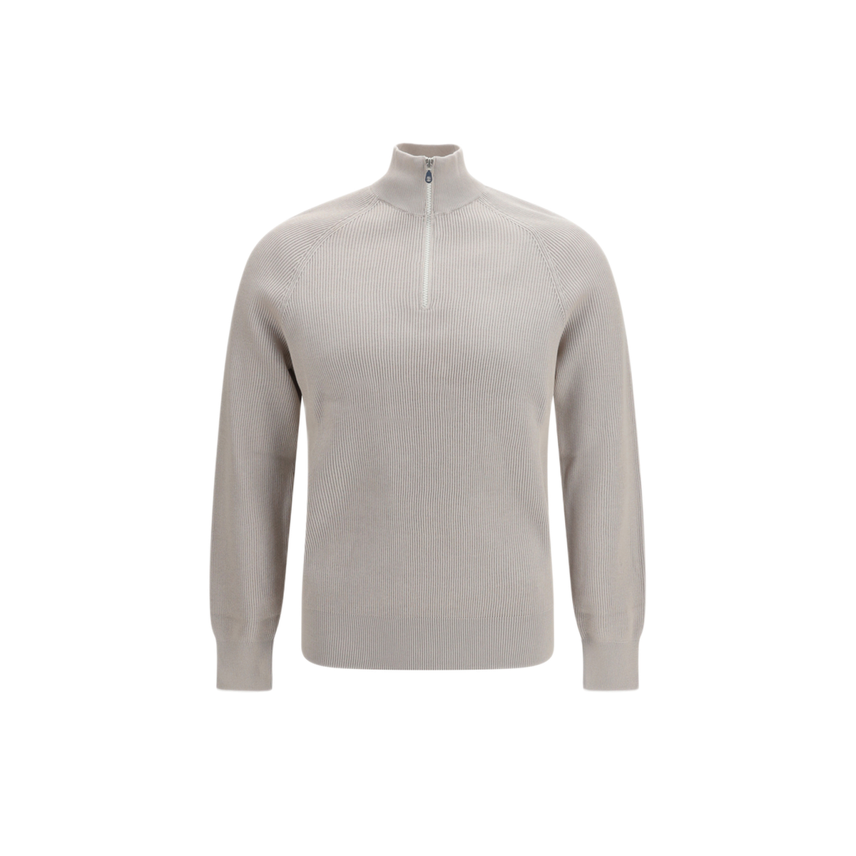 Cotton Sweater With High Neckline - Image 1