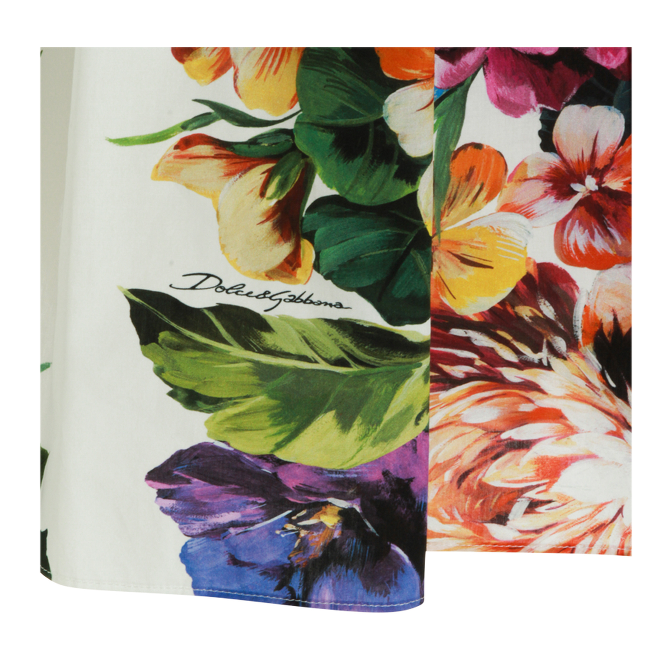 Bouquet Print Poplin Dress - Image 7