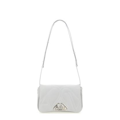 Seal Small Lambskin Shoulder Bag - Light Blue - Image 3