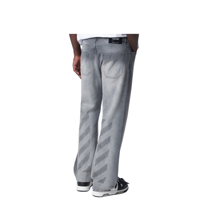 Grey Washed-Effect Jeans - Image 2