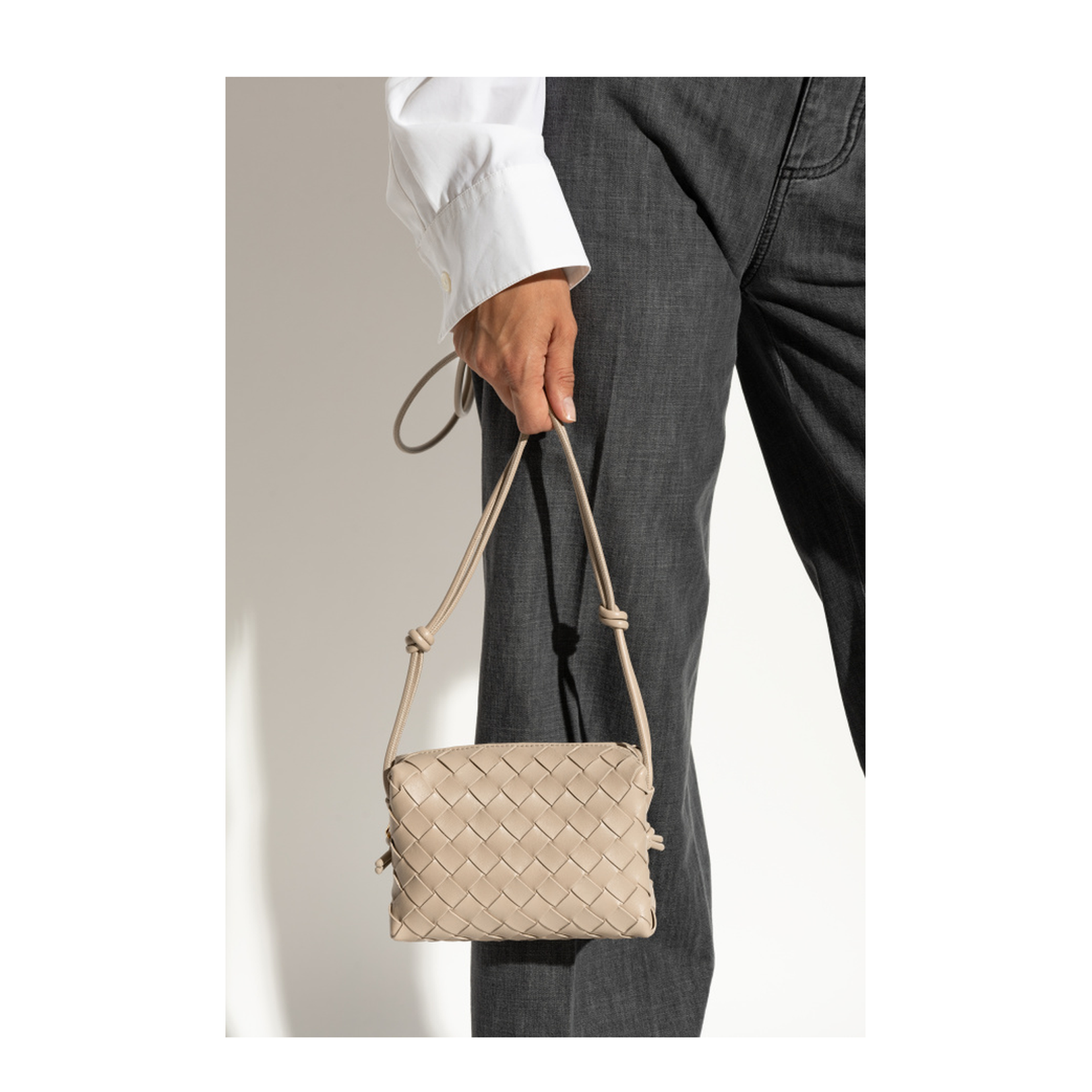 Loop Mini Crossbody Bag Leather Multi - Image 4