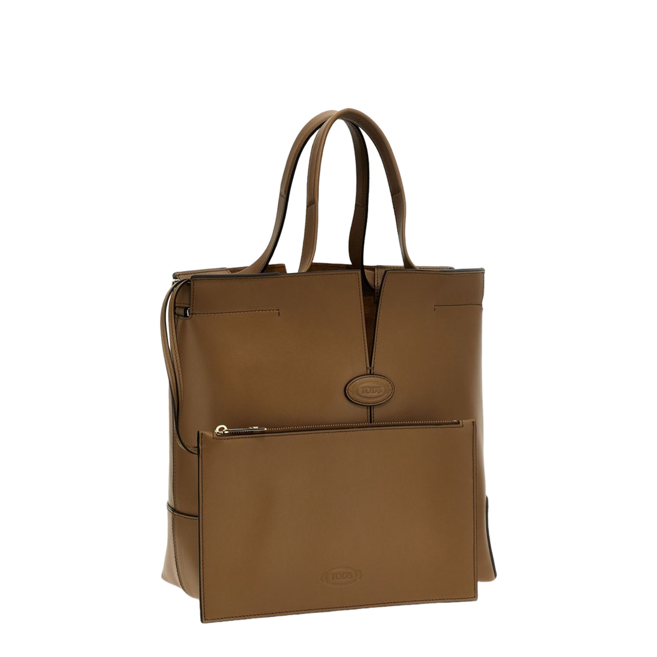 Tod’s Di Bag Folio Small Leather Shopping Bag - Cappuccino - Image 3