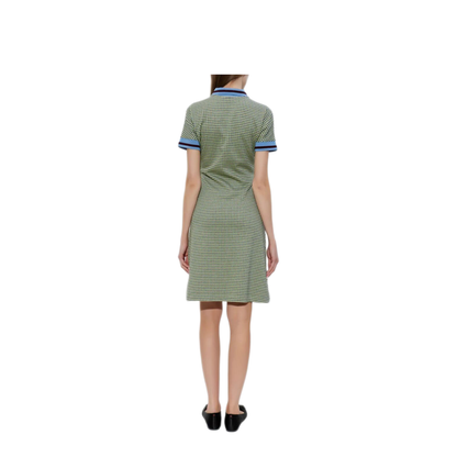 Polo-Collar Check Mini Dress - Image 3