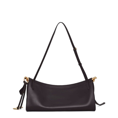 Le Click Medium Calfskin Shoulder Bag - Marron Foncé (Dark Brown) - Image 3