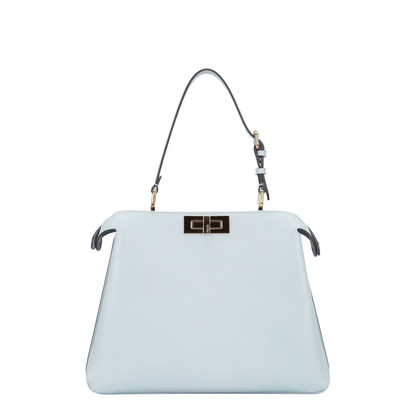 Peekaboo Soft Medium Cuoio Romano Leather Blue - Image 3