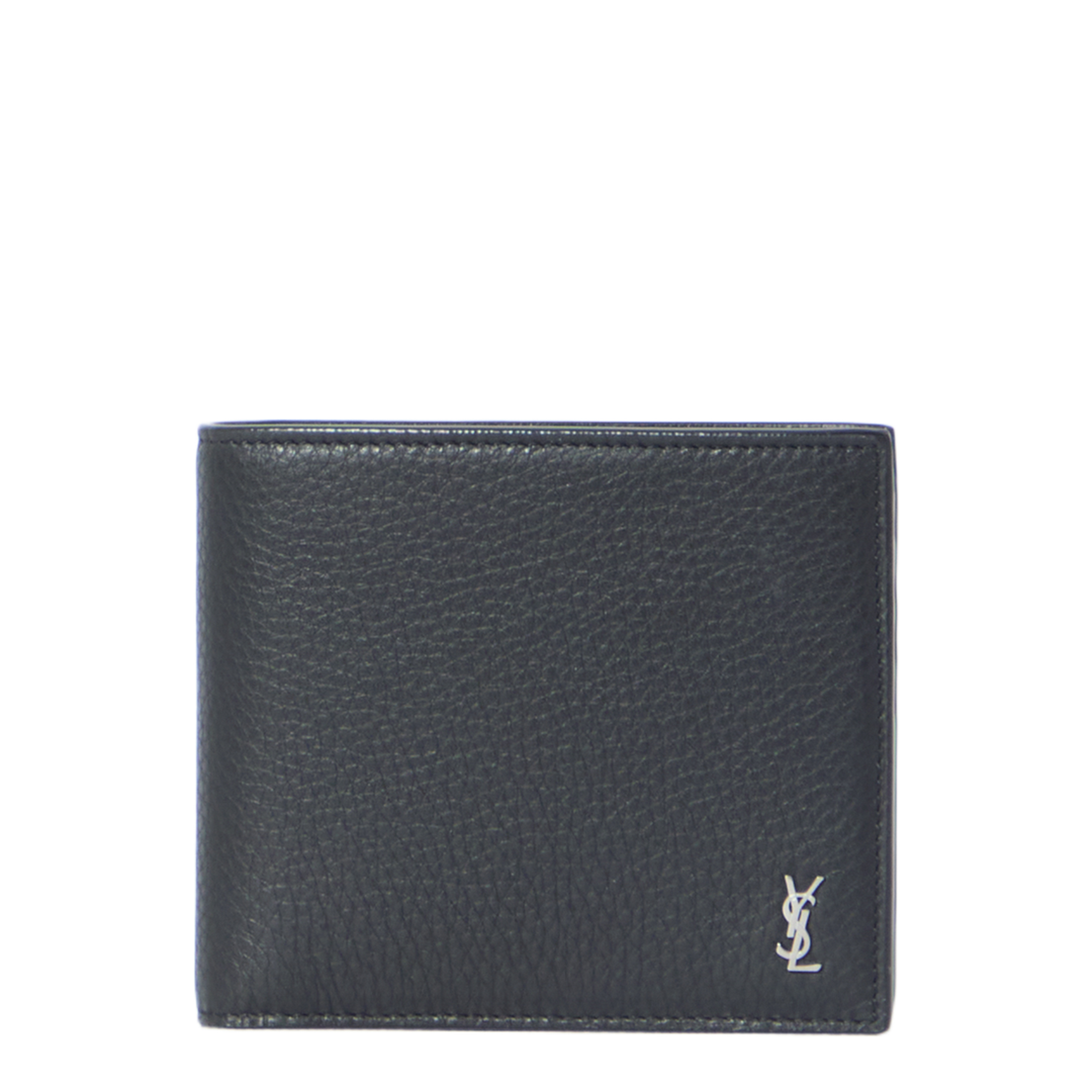 Tiny Cassandre East/West Wallet in Grained Leather (Black) - Image 1