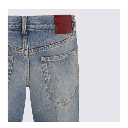 Straight Fit Denim Pants in Light Blue - Image 8