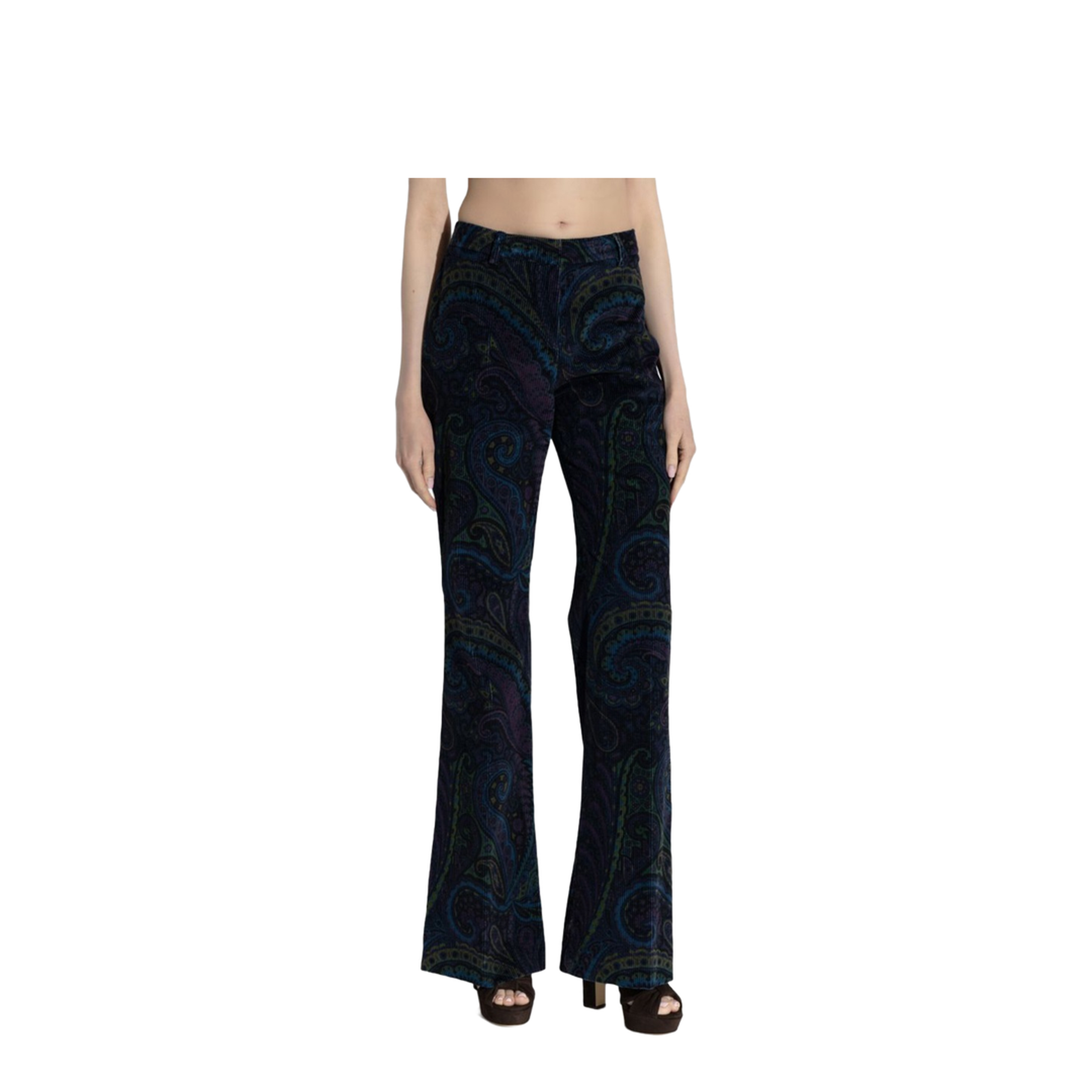 Corduroy Trousers Flared Legs - Image 1