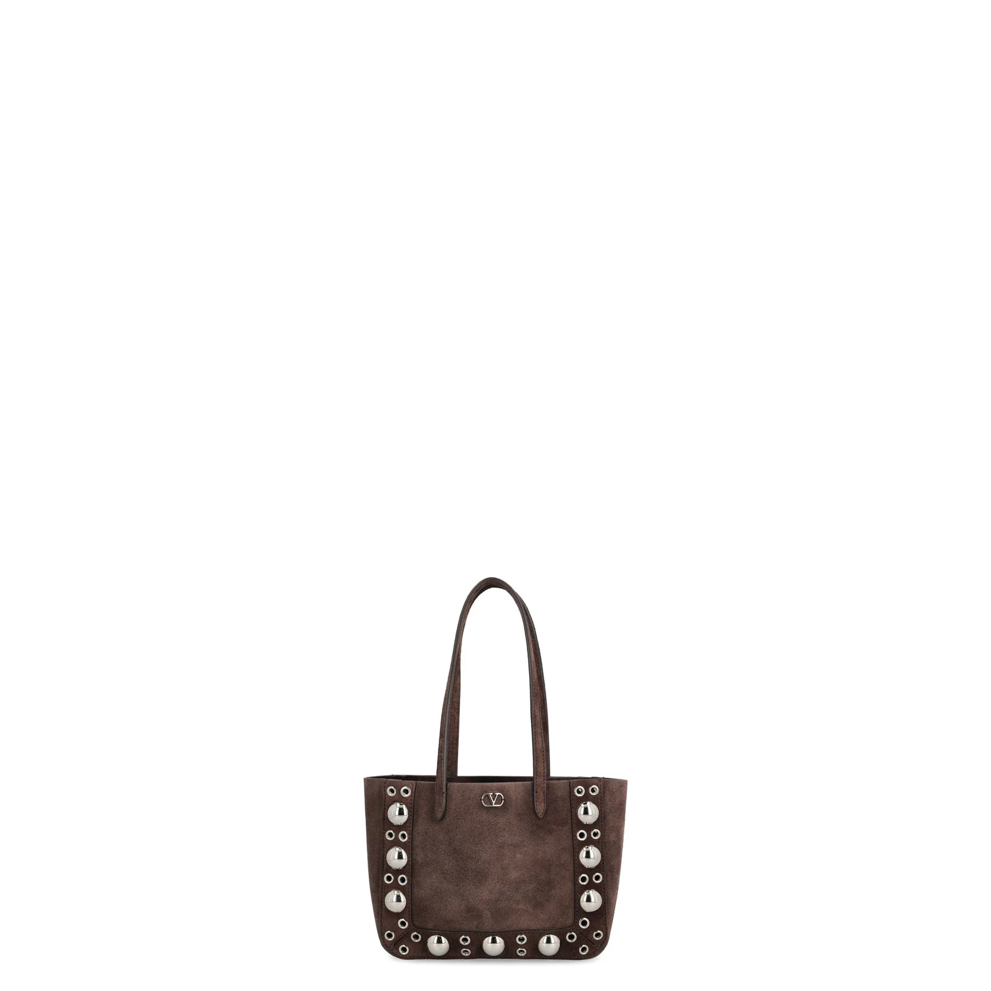 Nellcôte Mini Shopping Bags Suede Dark Brown - Image 1