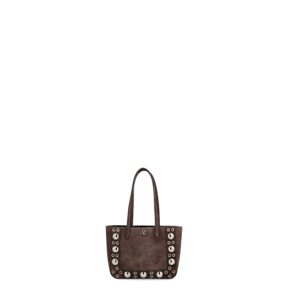 Nellcôte Mini Shopping Bags Suede Dark Brown - Image 1