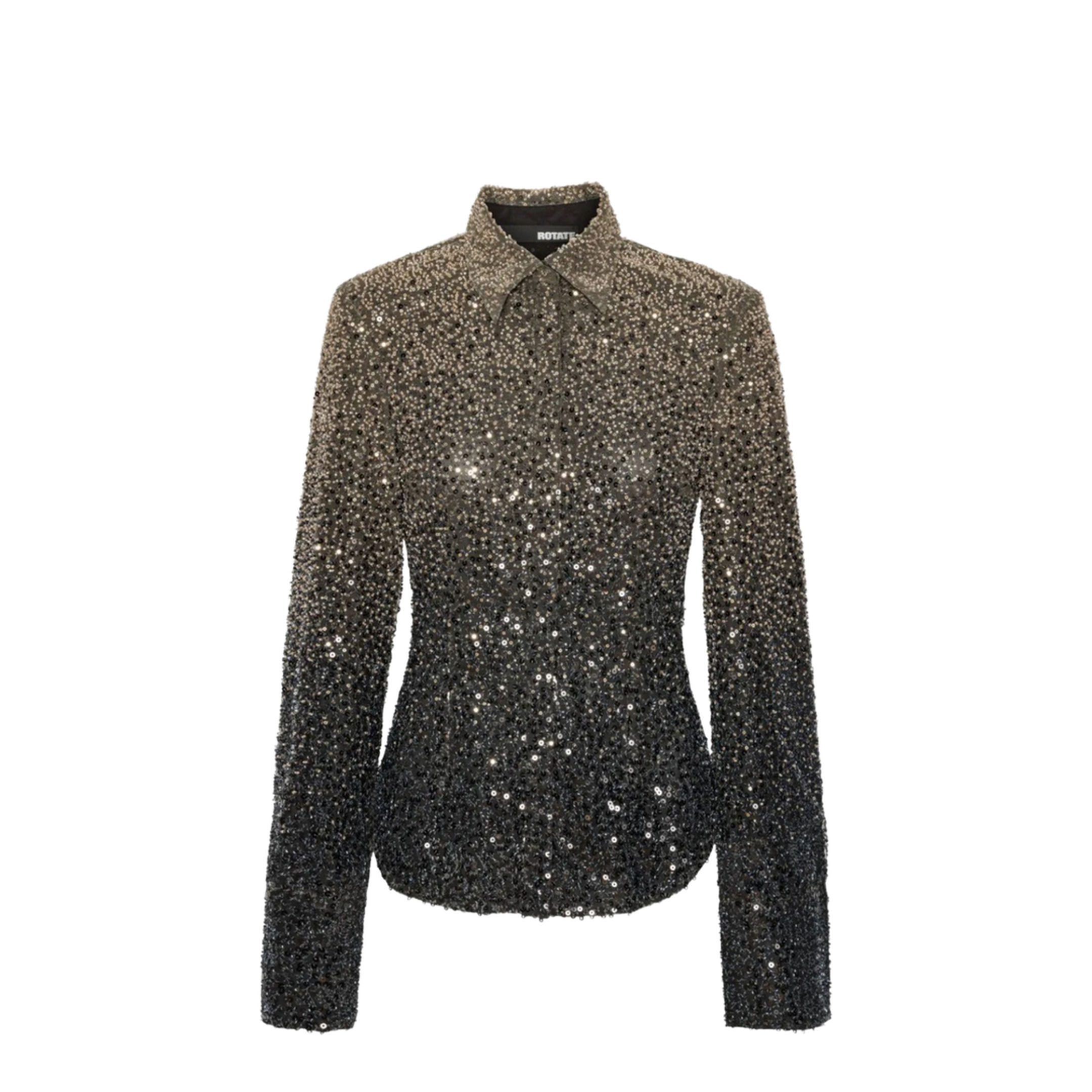 Shirt With Sequins in Black - Image 1