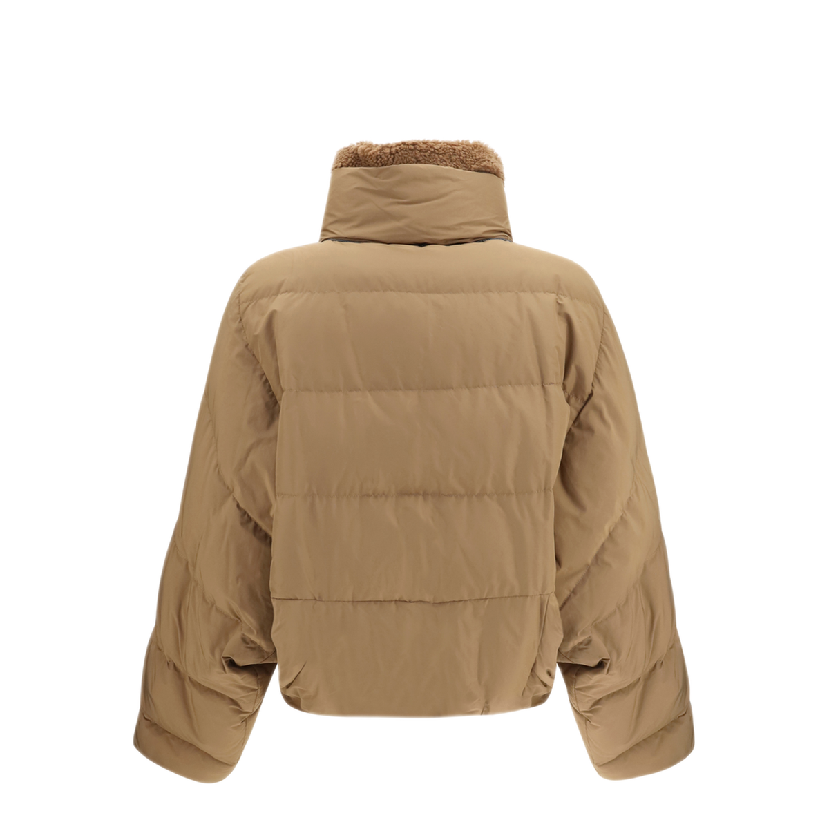 Padded Jacket With Shearling Collar - Image 2