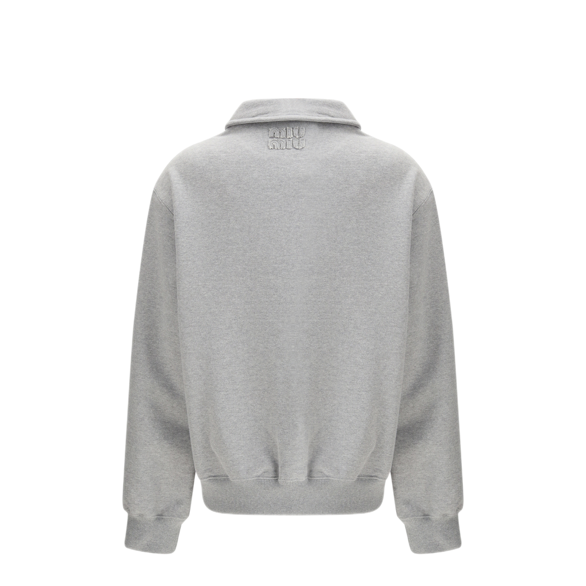 Sweatshirt With Oblique Zip Closure - Image 2