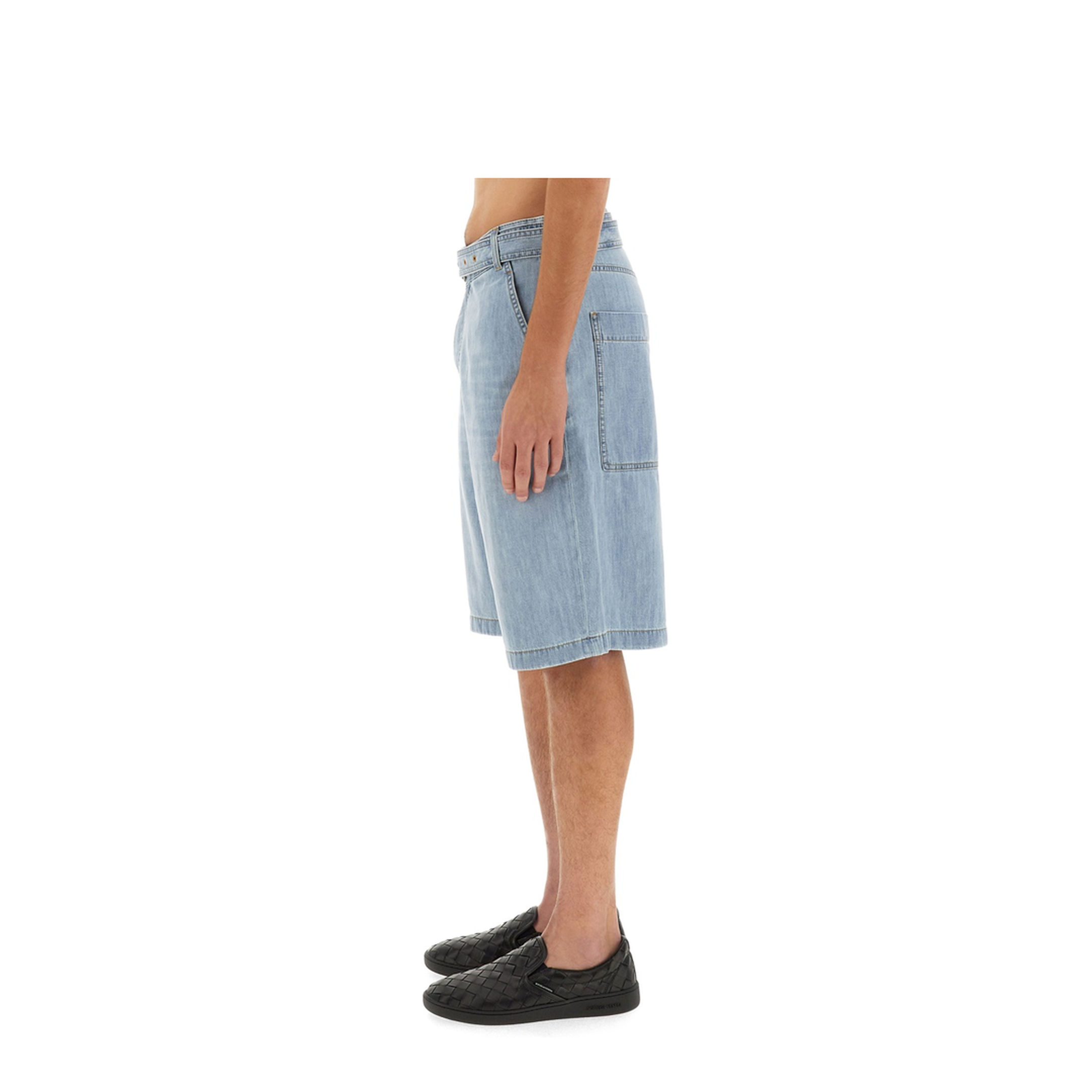 Denim Bermuda Shorts - Image 3