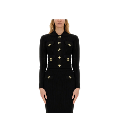 Knitted Cardigan Black - Image 1