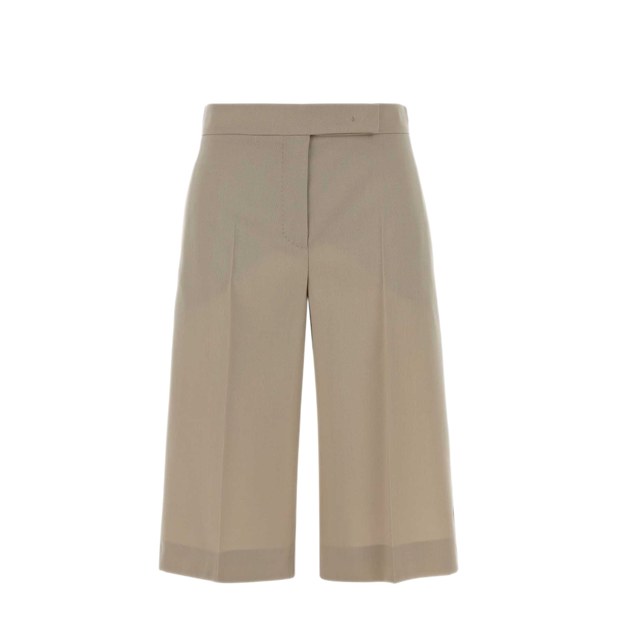 Sand Wool Blend Mile Bermuda Shorts - Image 1