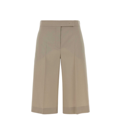 Sand Wool Blend Mile Bermuda Shorts - Image 1