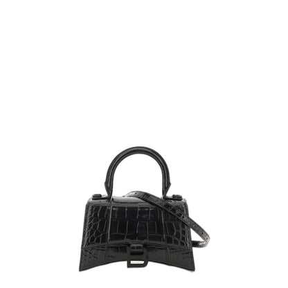 Hourglass Xs Handbag Crocodile Embossed - Image 1