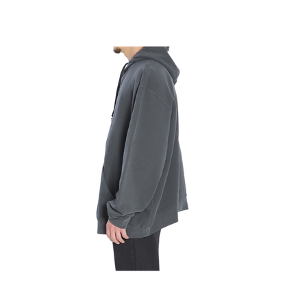 Graphite Cotton Oversize Sweatshirt In Gray - Image 3