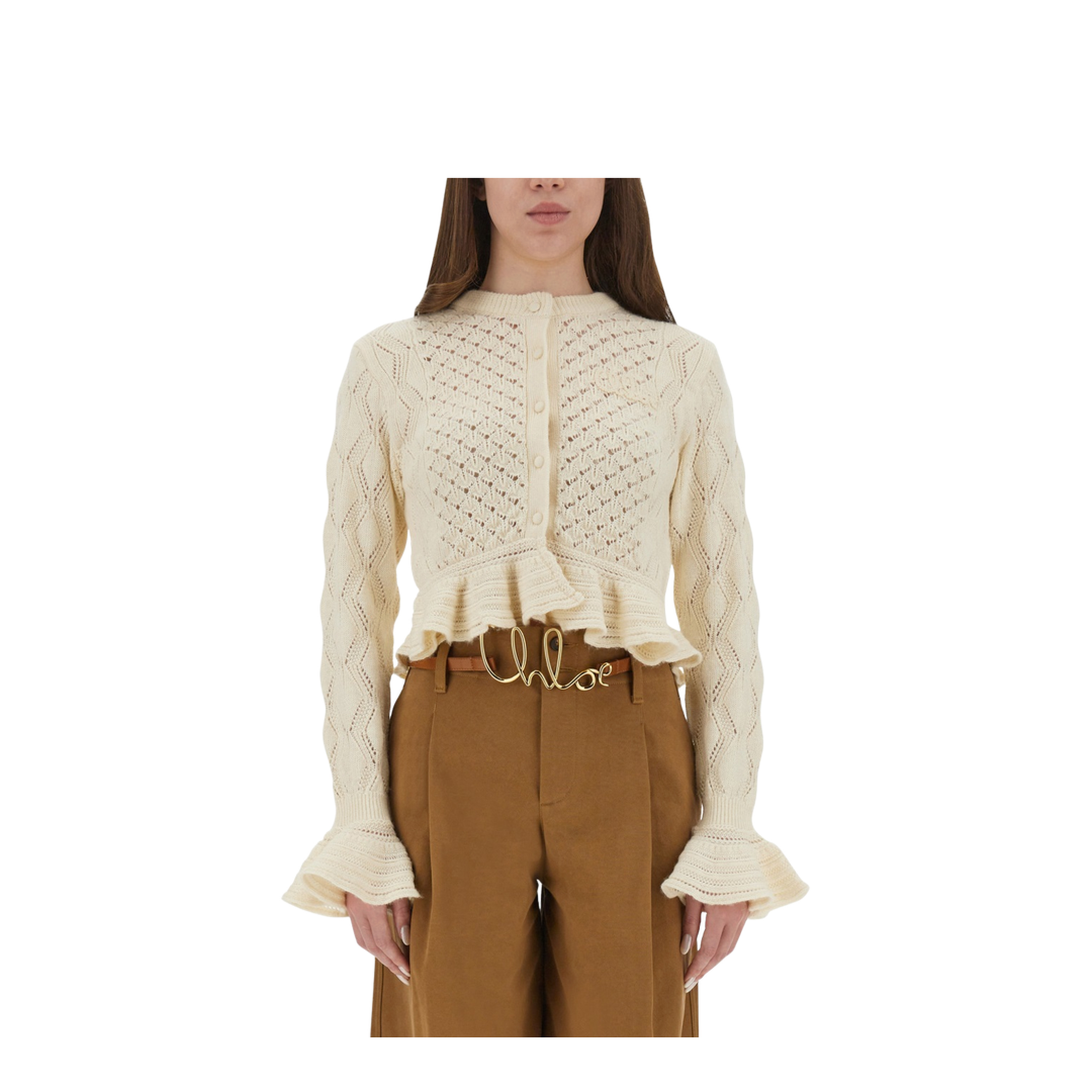 Crochet Knit Cardigan - Image 1