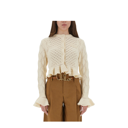 Crochet Knit Cardigan - Image 1