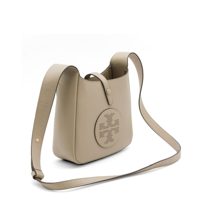Miller Swing Medium Pebbled Leather Crossbody Bag - Soft Cement - Image 2