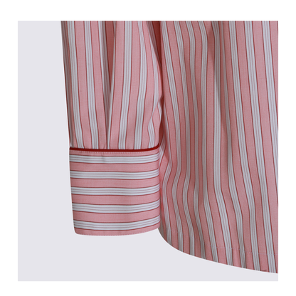 Striped Poplin Shirt In Multicolor - Image 8